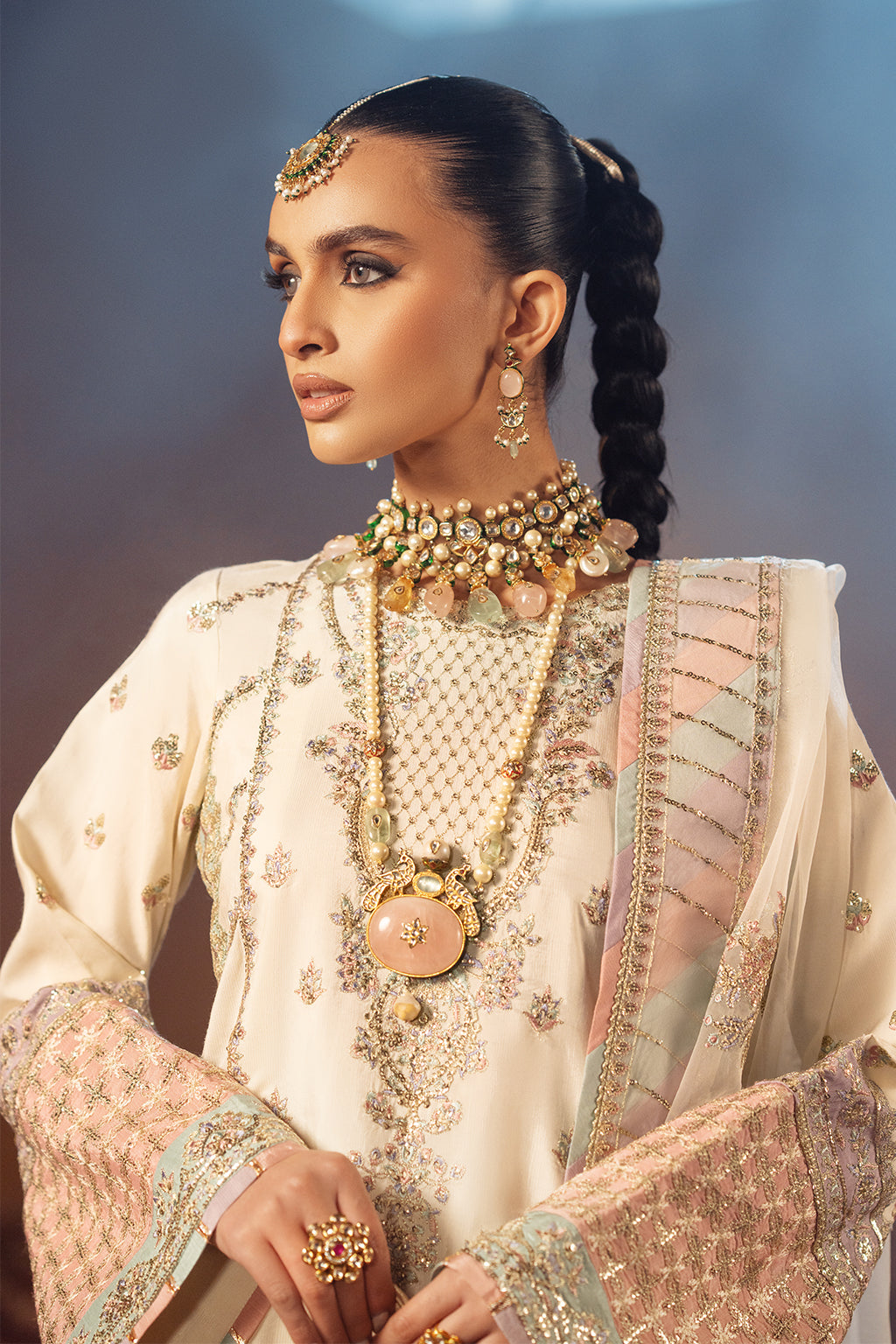 AJR Couture | The Silk Edition 25 | CHANDNI - by - Libasekhas UK - Registered Vendor of : AJR Couture - 100% Original Designer Dresss