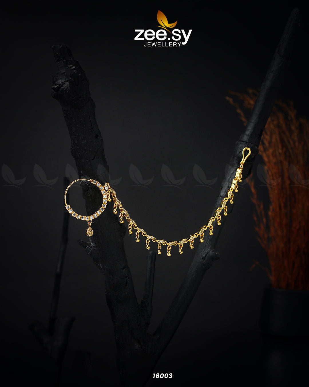 Traditional Nose Ring - by - Libasekhas UK - Registered Vendor of : Zeesy - 100% Original Designer Dresss