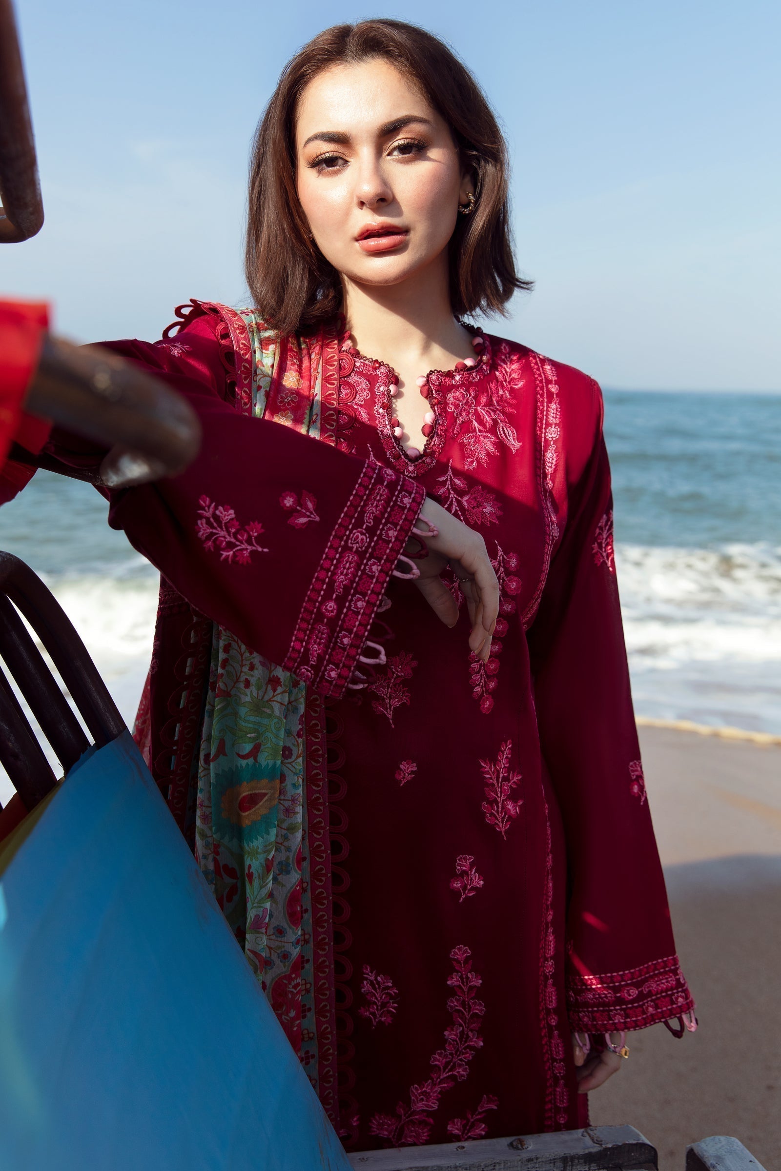 Zaha | Embroidered Lawn Collection | EIRA (ZL23-10 B) - by - Libasekhas UK - Registered Vendor of : Zaha - 100% Original Designer Dresss