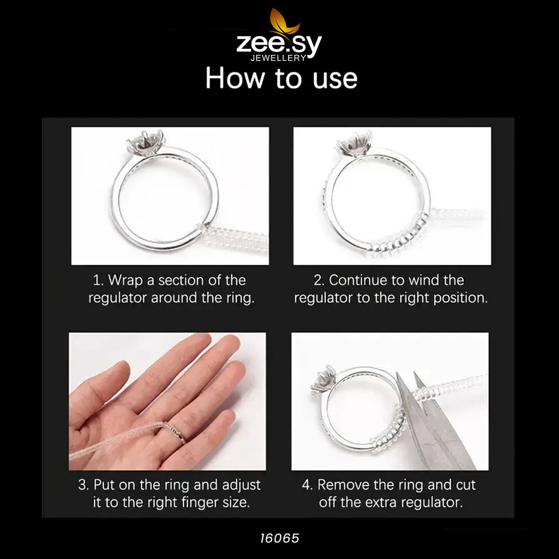 Ring Size Adjuster - by - Libasekhas UK - Registered Vendor of : Zeesy - 100% Original Designer Dresss