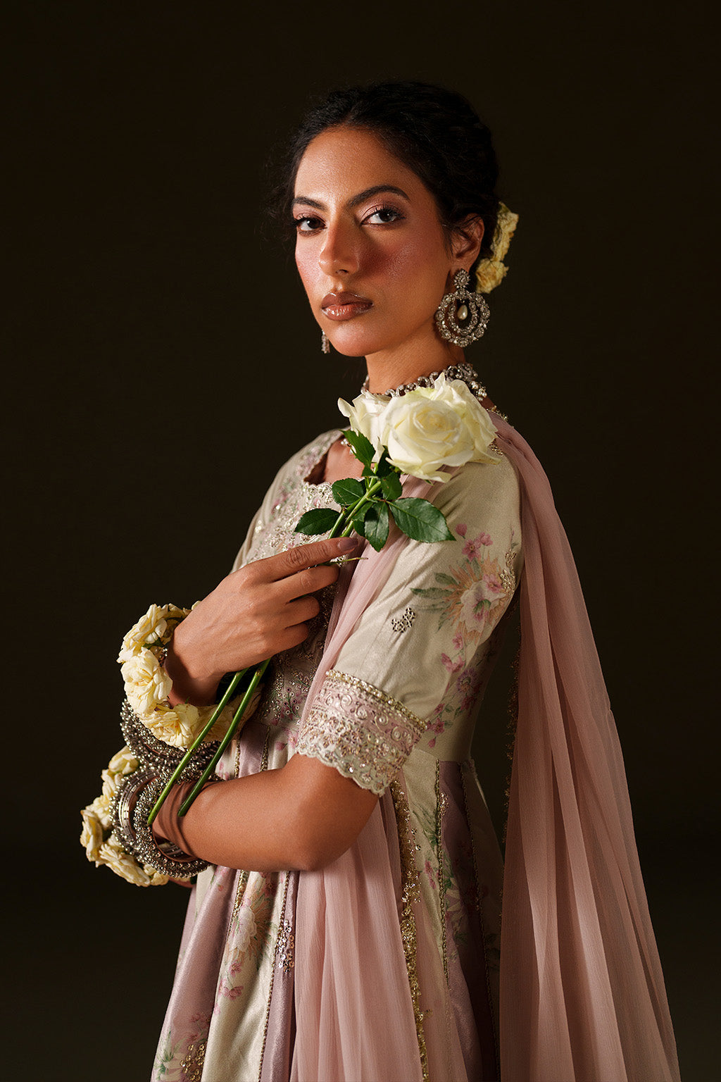 Iznik | Velvet 25 | IV-77 Embroidered Velvet - by Libasekhas UK - Registered Vendor of : Iznik - 100% Original Designer Dress