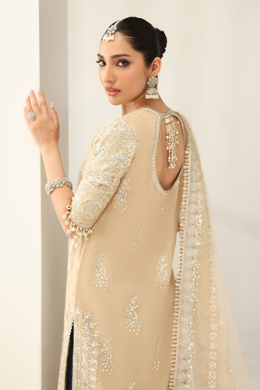 Baroque | Formals Collection | EMBROIDERED NET UF-4183 - by Libasekhas UK - Registered Vendor of : Baroque - 100% Original Designer Dress