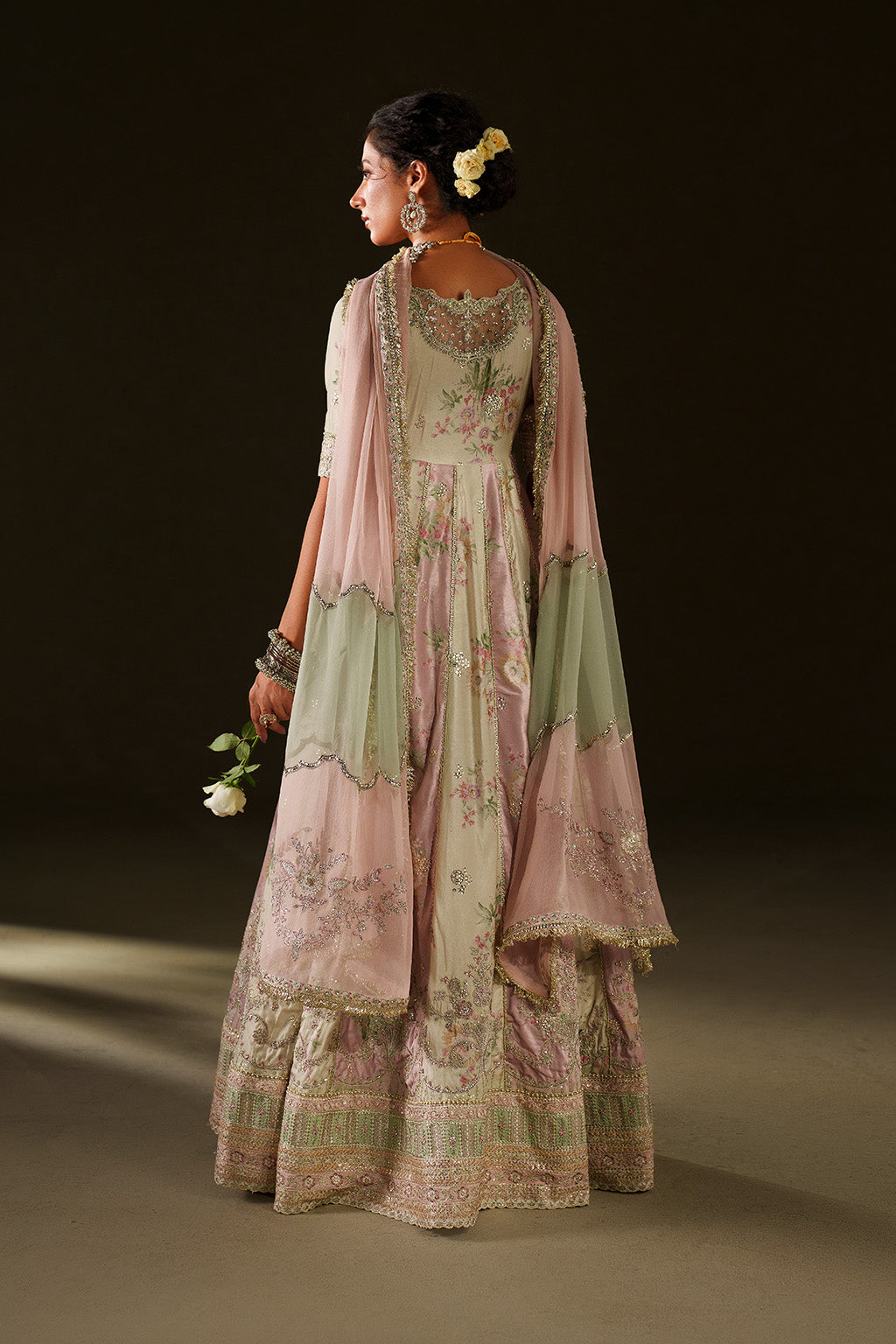 Iznik | Velvet 25 | IV-77 Embroidered Velvet - by Libasekhas UK - Registered Vendor of : Iznik - 100% Original Designer Dress