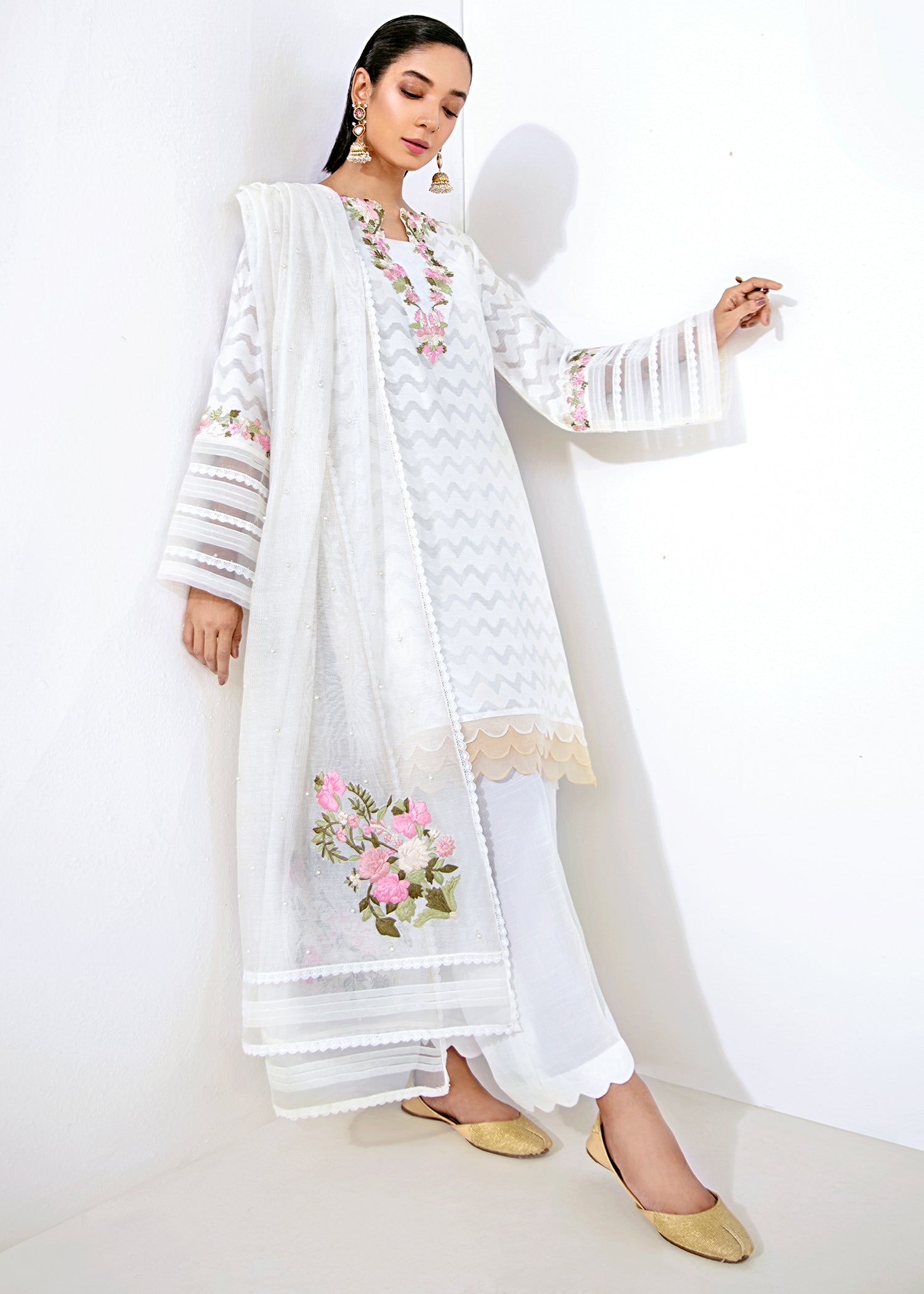 Saira Shakira | Luxury Pret | Snowdrop - by Libasekhas UK - Registered Vendor of : Saira Shakira - 100% Original Designer Dress