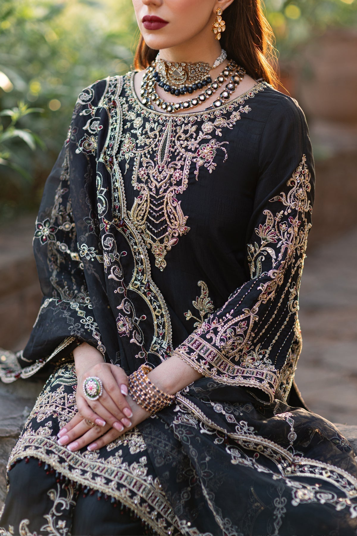 Naqshi | Samarkand Wedding Formals | Qamar - by - Libasekhas UK - Registered Vendor of : Naqshi - 100% Original Designer Dresss