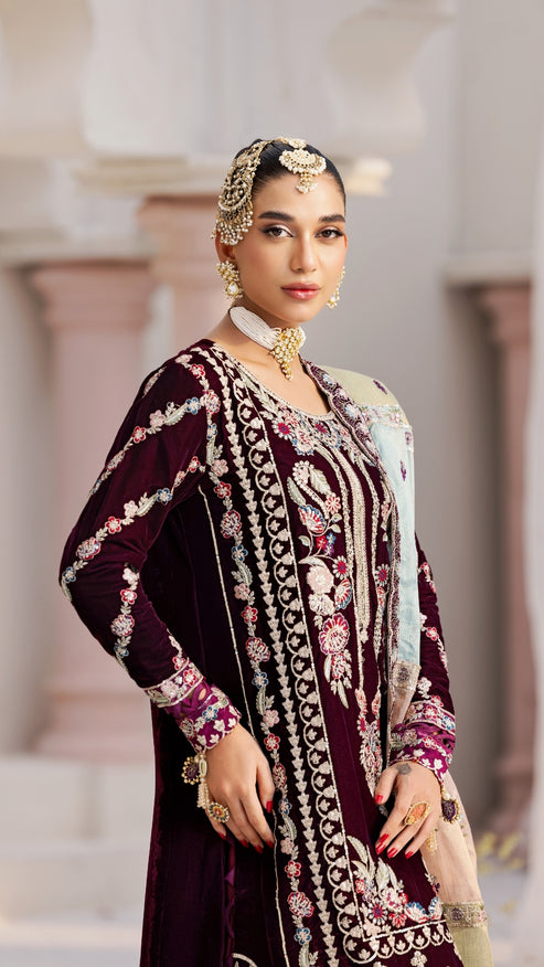 Zebtan | Andaz e Makhmal | ZAM-04 - by - Libasekhas UK - Registered Vendor of : Zebtan - 100% Original Designer Dresss