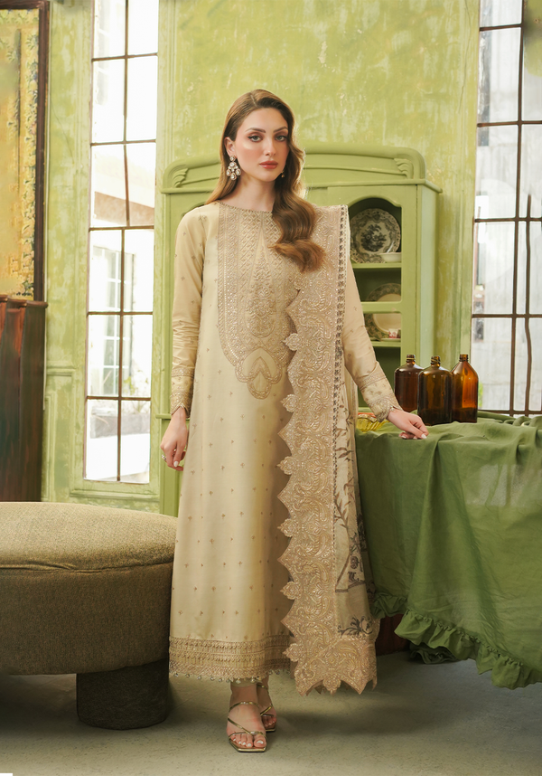 Zarqash | Tresor Luxury Lawn 24 | ZQT 0010 ALISA - by - Libasekhas UK - Registered Vendor of : Zarqash - 100% Original Designer Dresss