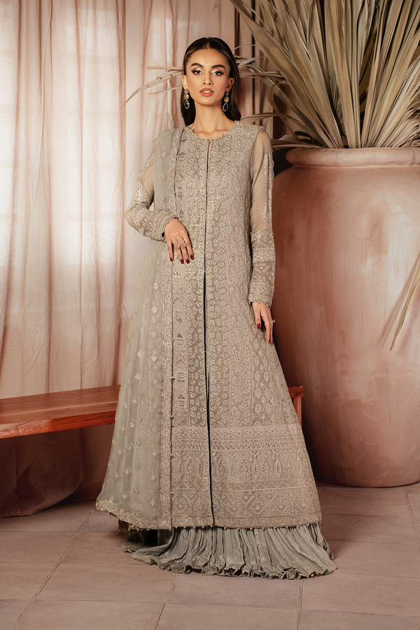 Iznik | Chiffon Kari | ICK-08 Embroidered Chiffon - by - Libasekhas UK - Registered Vendor of : Iznik - 100% Original Designer Dresss
