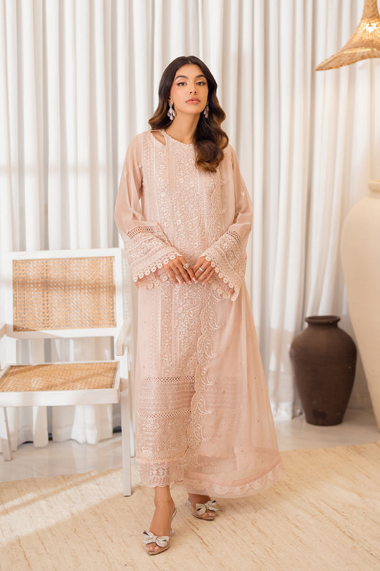 Azure | Ensembles Embroidered Formals | Rosy Glow - by - Libasekhas UK - Registered Vendor of : Azure - 100% Original Designer Dresss