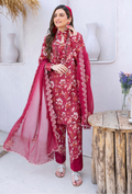 Humdum | Gardenia Lawn 24 | PLG 3 - D01 - by - Libasekhas UK - Registered Vendor of : HumDum - 100% Original Designer Dresss