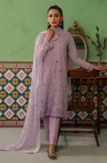 Cross Stitch | Mahiri Embroidered Collection | LILAC HAZE - by - Libasekhas UK - Registered Vendor of : Cross Stitch - 100% Original Designer Dresss