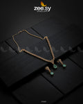 Nargis Zircon Necklace - by - Libasekhas UK - Registered Vendor of : Zeesy - 100% Original Designer Dresss