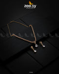Nargis Zircon Necklace - by - Libasekhas UK - Registered Vendor of : Zeesy - 100% Original Designer Dresss