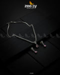 Nargis Zircon Necklace - by - Libasekhas UK - Registered Vendor of : Zeesy - 100% Original Designer Dresss