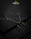 Nargis Zircon Necklace - by - Libasekhas UK - Registered Vendor of : Zeesy - 100% Original Designer Dresss