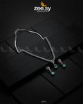 Nargis Zircon Necklace - by - Libasekhas UK - Registered Vendor of : Zeesy - 100% Original Designer Dresss