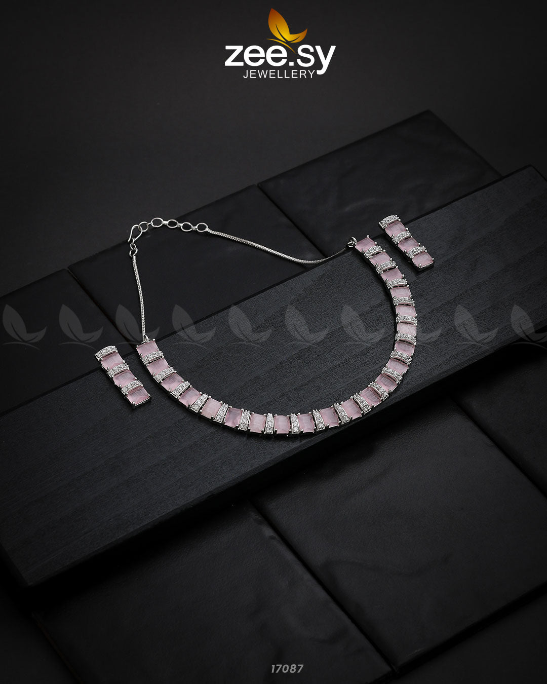 Shimmering Necklace - by - Libasekhas UK - Registered Vendor of : Zeesy - 100% Original Designer Dresss