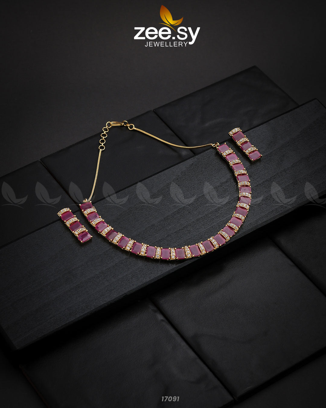 Shimmering Necklace - by - Libasekhas UK - Registered Vendor of : Zeesy - 100% Original Designer Dresss