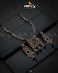 Captivating Crystals Necklace - by - Libasekhas UK - Registered Vendor of : Zeesy - 100% Original Designer Dresss