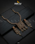 Captivating Crystals Necklace - by - Libasekhas UK - Registered Vendor of : Zeesy - 100% Original Designer Dresss