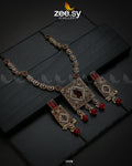 Captivating Crystals Necklace - by - Libasekhas UK - Registered Vendor of : Zeesy - 100% Original Designer Dresss