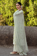 Cross Stitch | Premium Lawn 24 | LIME PRIMROSE - by - Libasekhas UK - Registered Vendor of : Cross Stitch - 100% Original Designer Dresss