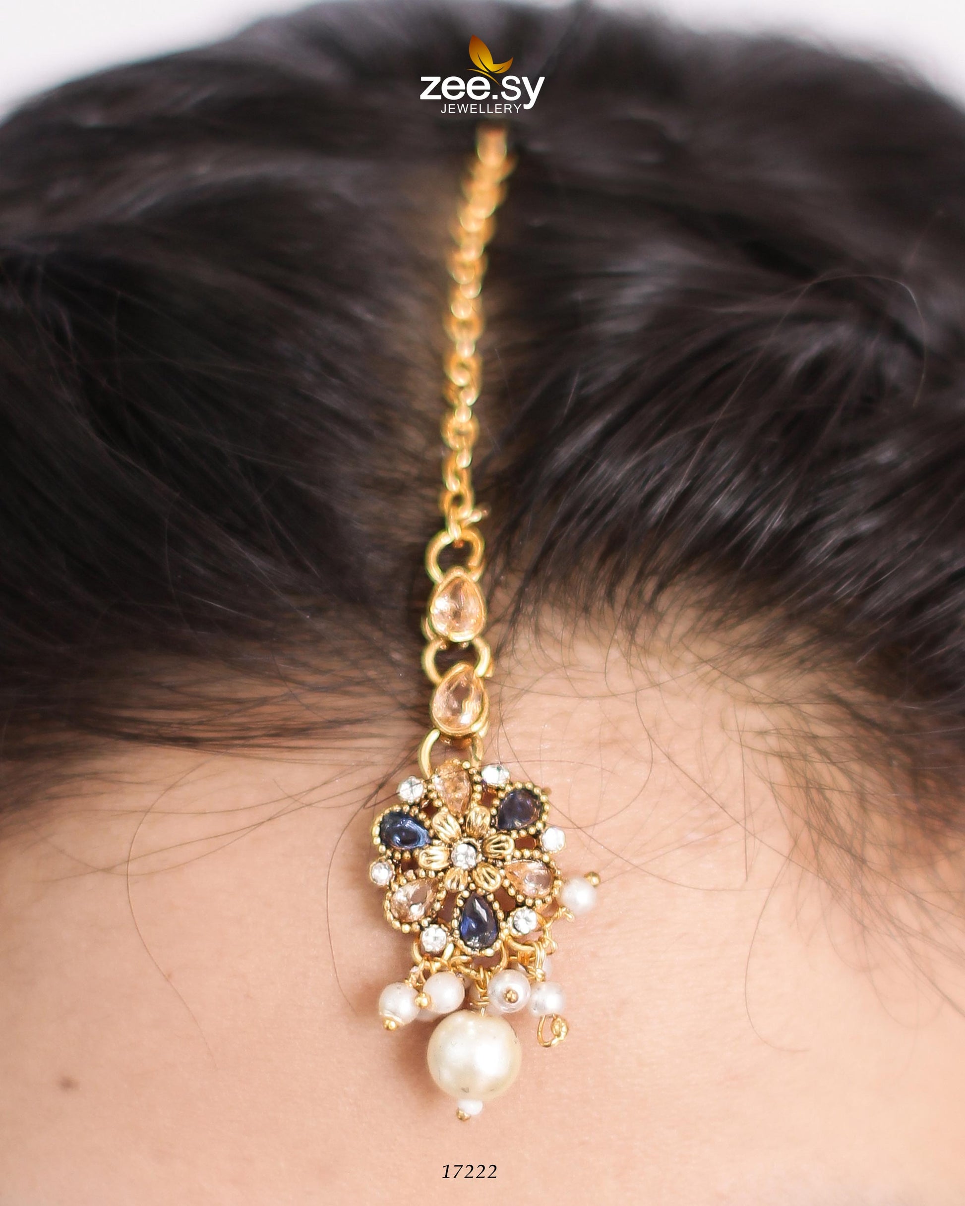 Magnolia Glimmer Necklace - by - Libasekhas UK - Registered Vendor of : Zeesy - 100% Original Designer Dresss