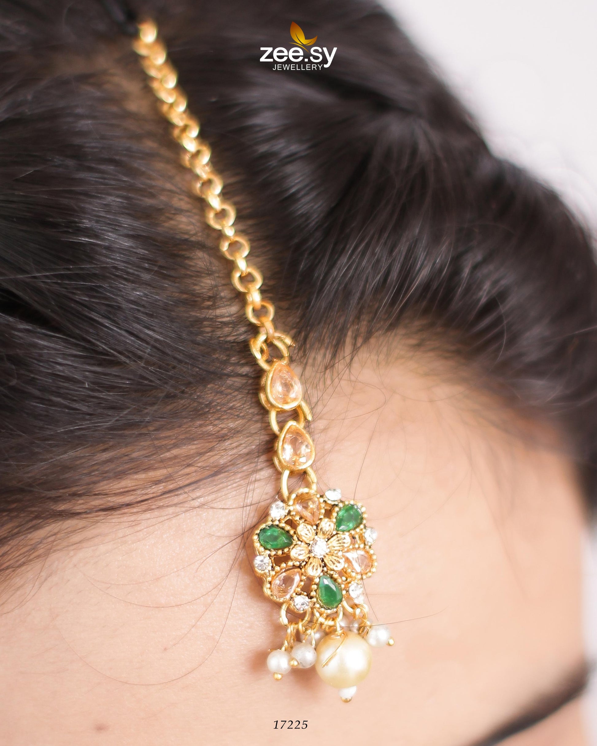 Magnolia Glimmer Necklace - by - Libasekhas UK - Registered Vendor of : Zeesy - 100% Original Designer Dresss