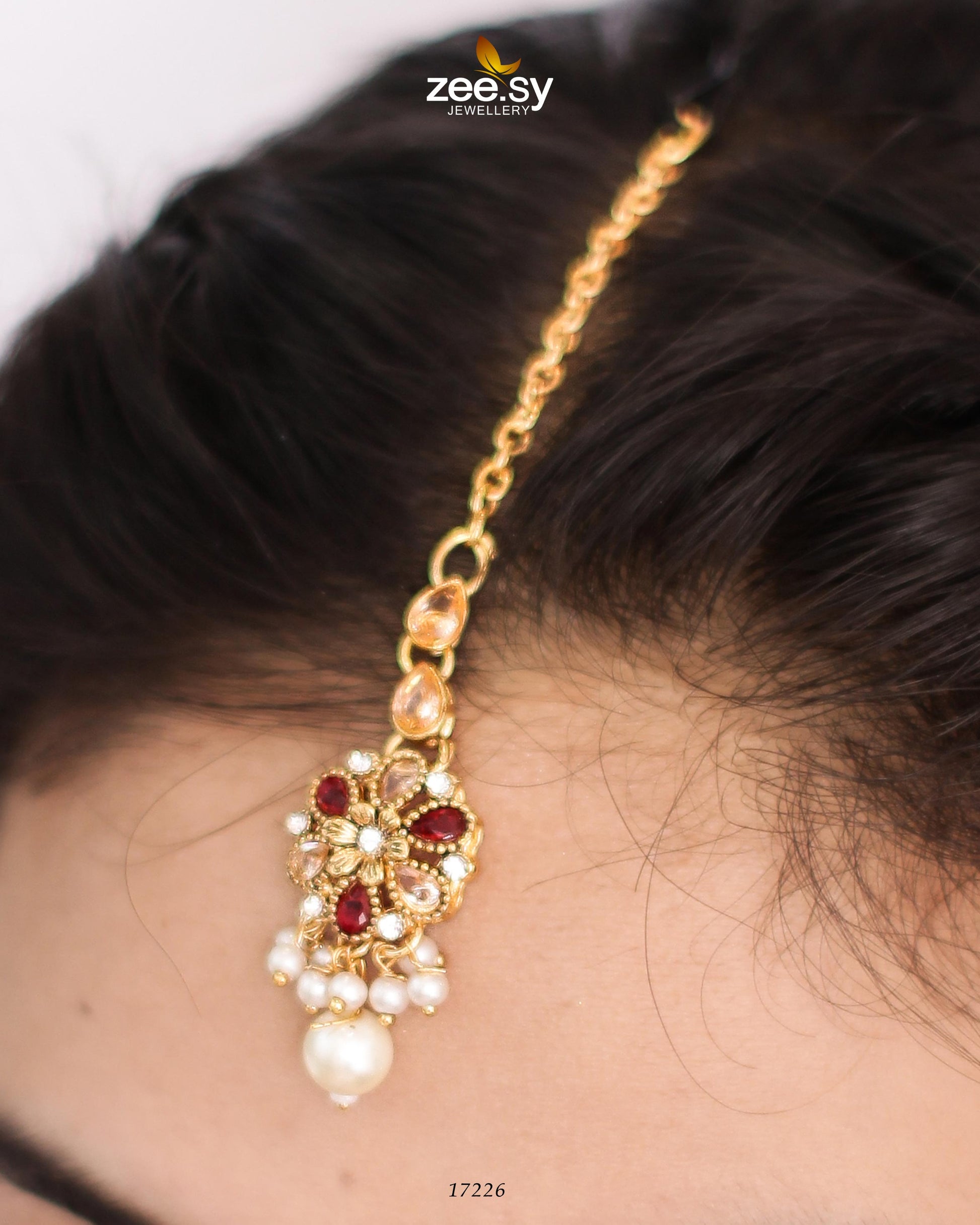 Magnolia Glimmer Necklace - by - Libasekhas UK - Registered Vendor of : Zeesy - 100% Original Designer Dresss