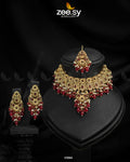 Solitaire Necklace - by - Libasekhas UK - Registered Vendor of : Zeesy - 100% Original Designer Dresss