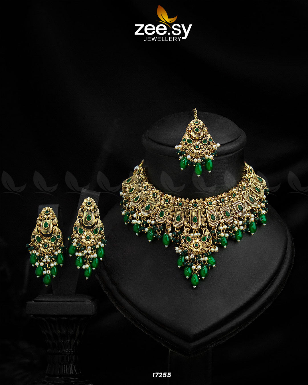 Solitaire Necklace - by - Libasekhas UK - Registered Vendor of : Zeesy - 100% Original Designer Dresss