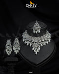 Solitaire Necklace - by - Libasekhas UK - Registered Vendor of : Zeesy - 100% Original Designer Dresss