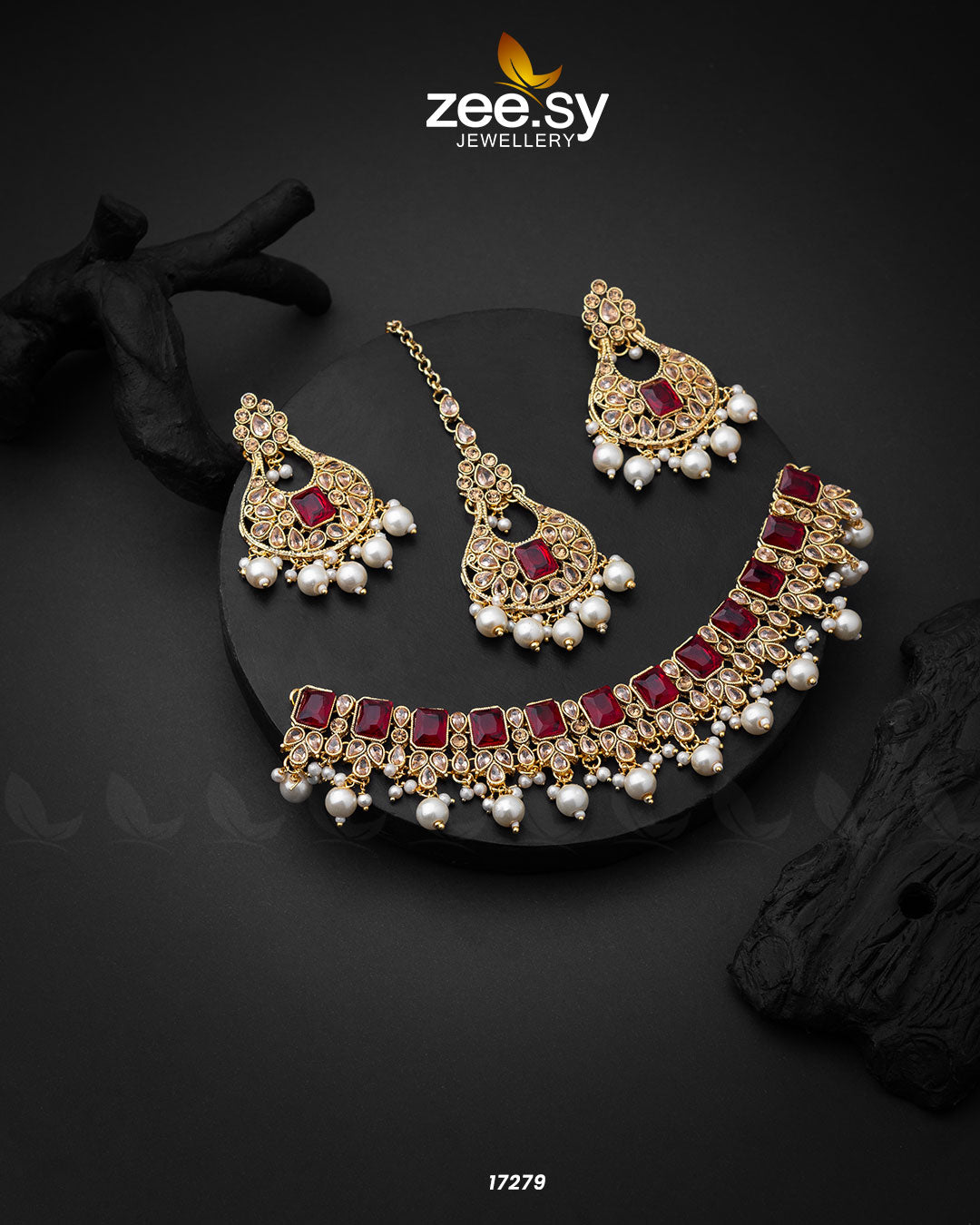 Guluband Necklace - by - Libasekhas UK - Registered Vendor of : Zeesy - 100% Original Designer Dresss