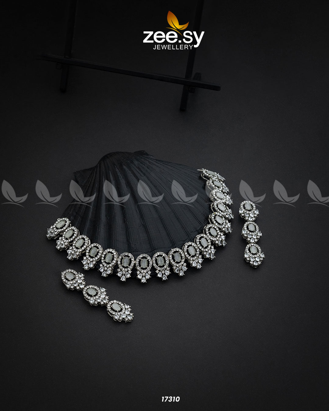 Embellished Necklace - by - Libasekhas UK - Registered Vendor of : Zeesy - 100% Original Designer Dresss