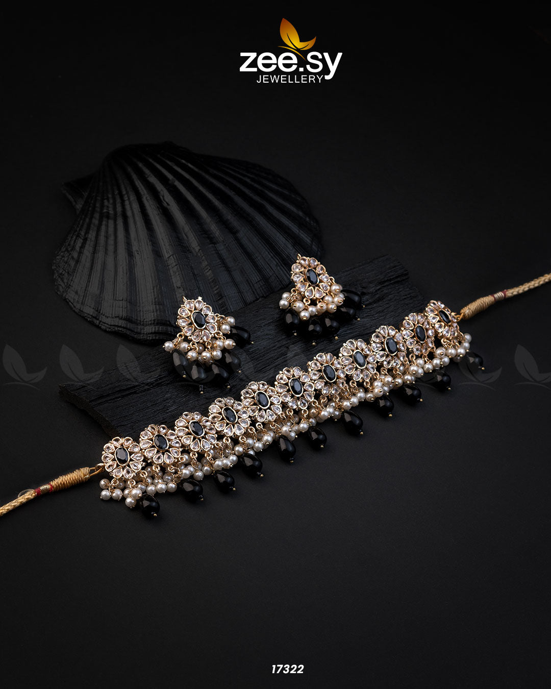 Blooming Flower Necklace - by - Libasekhas UK - Registered Vendor of : Zeesy - 100% Original Designer Dresss