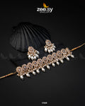 Blooming Flower Necklace - by - Libasekhas UK - Registered Vendor of : Zeesy - 100% Original Designer Dresss