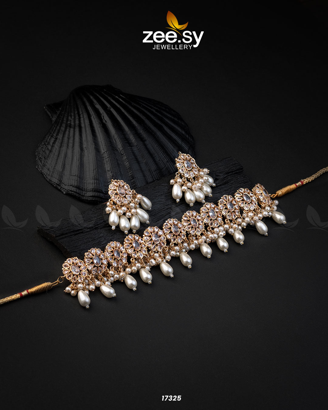Blooming Flower Necklace - by - Libasekhas UK - Registered Vendor of : Zeesy - 100% Original Designer Dresss