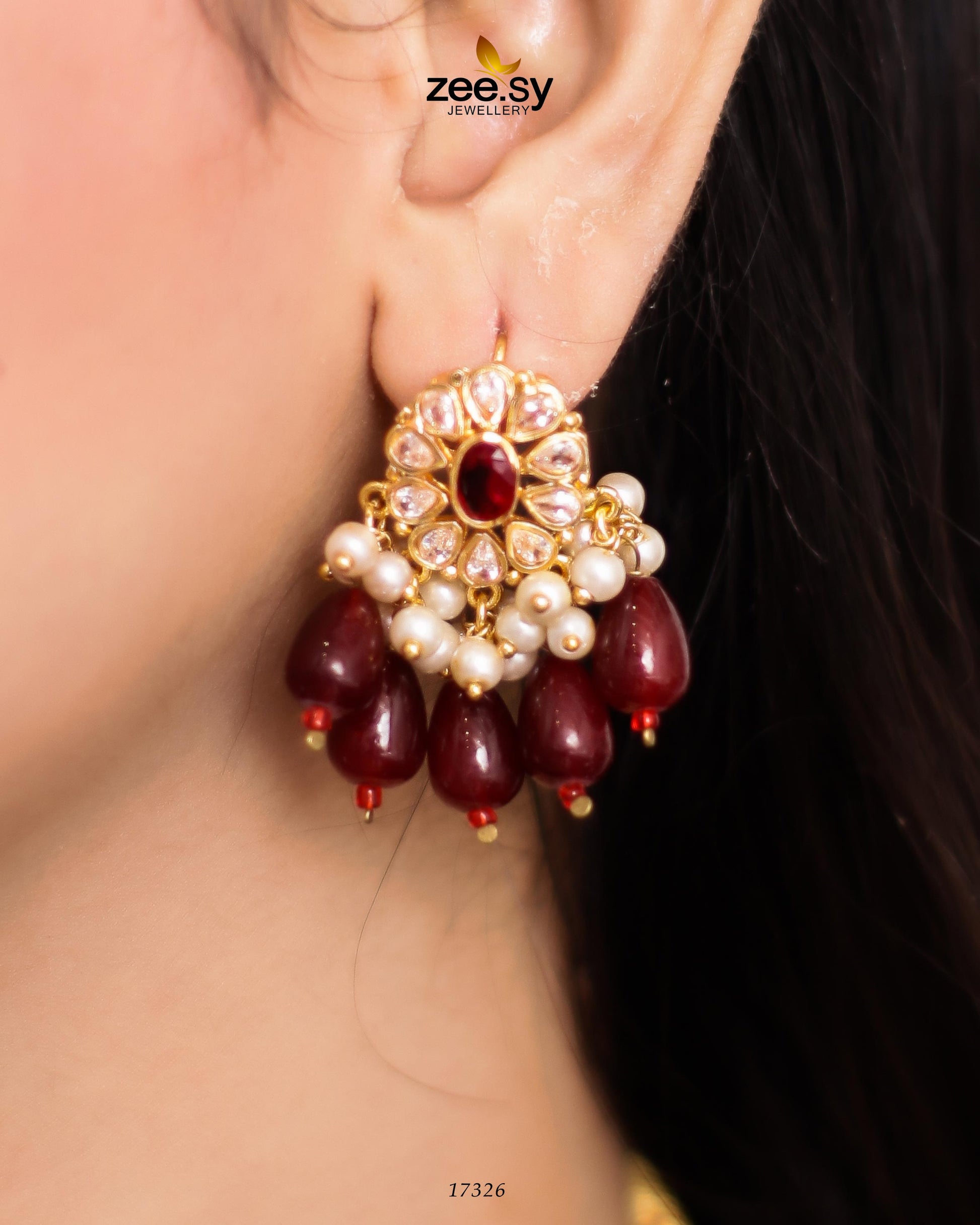 Blooming Flower Necklace - by - Libasekhas UK - Registered Vendor of : Zeesy - 100% Original Designer Dresss