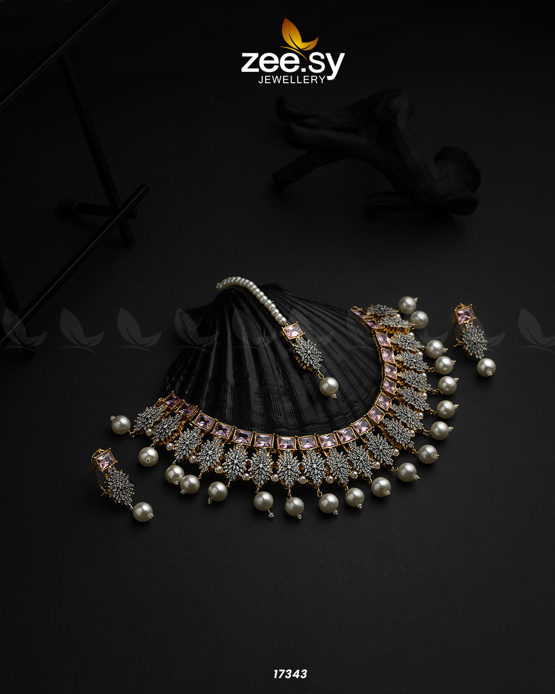 Preeti Necklace - by - Libasekhas UK - Registered Vendor of : Zeesy - 100% Original Designer Dresss
