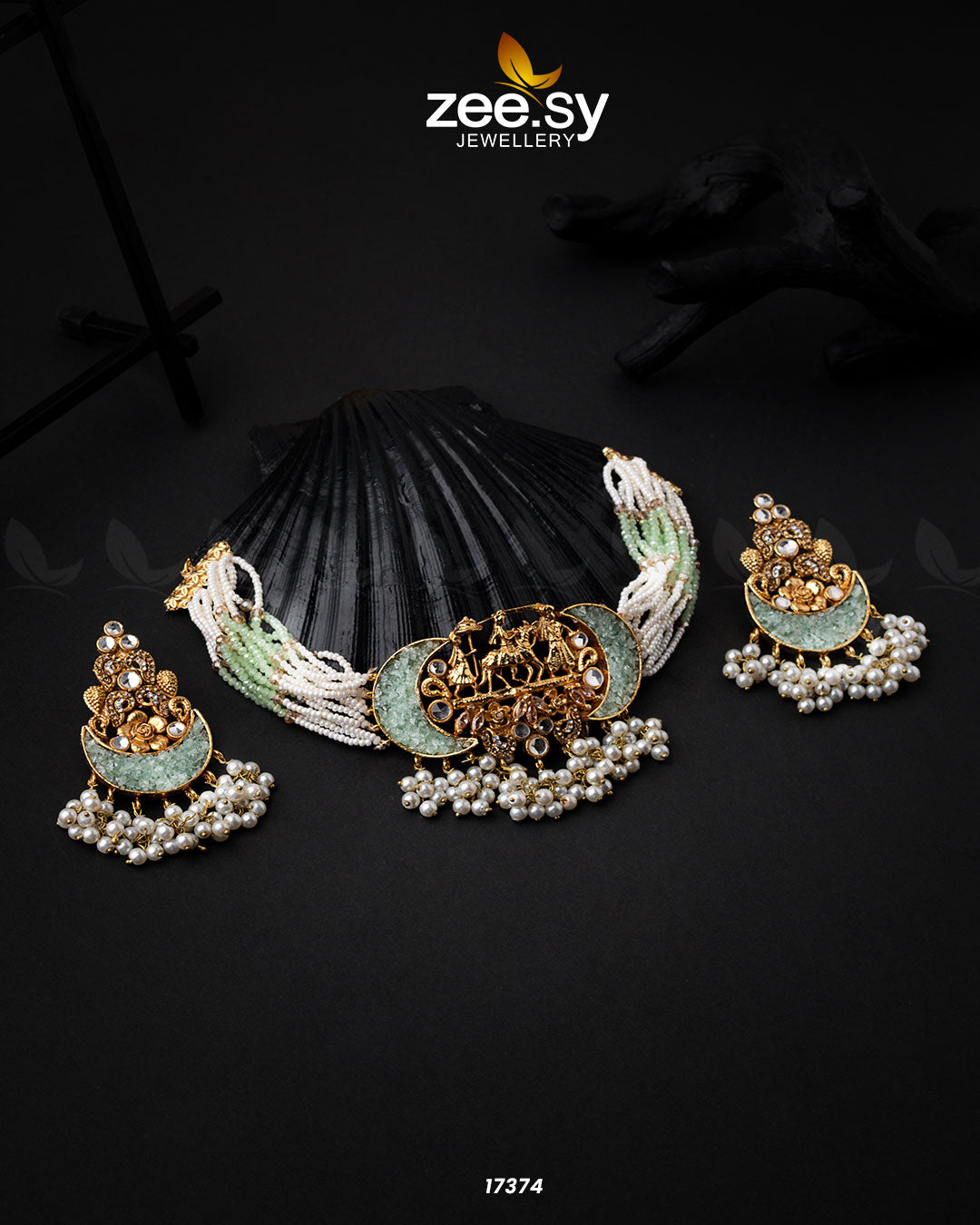 Medallion Necklace - by - Libasekhas UK - Registered Vendor of : Zeesy - 100% Original Designer Dresss