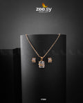 Cubic Sterling Pendant - by - Libasekhas UK - Registered Vendor of : Zeesy - 100% Original Designer Dresss