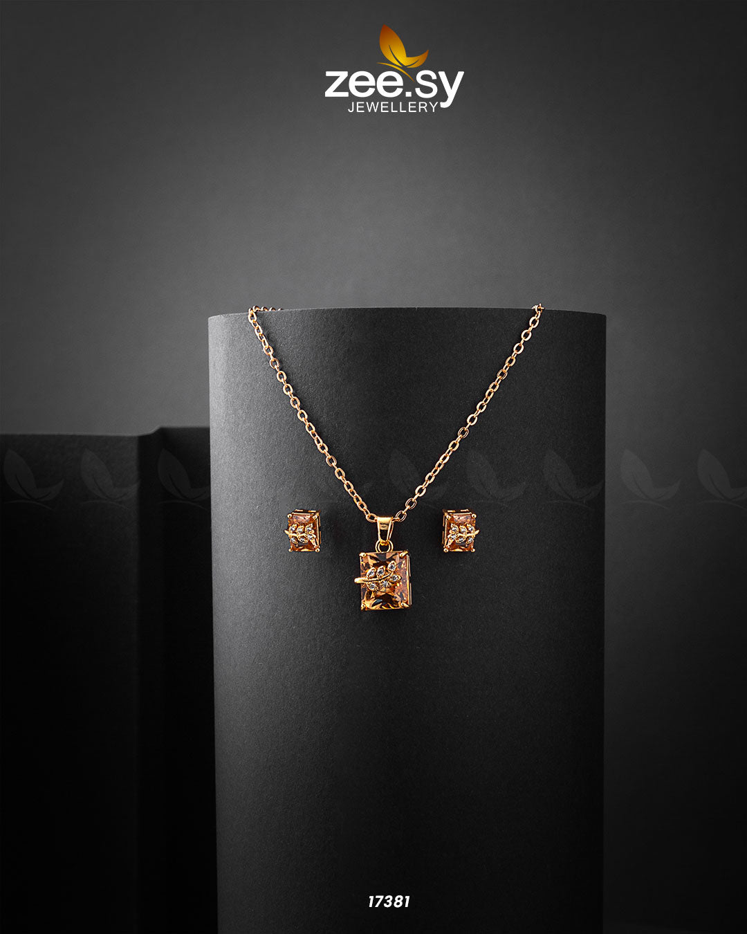 Cubic Sterling Pendant - by - Libasekhas UK - Registered Vendor of : Zeesy - 100% Original Designer Dresss