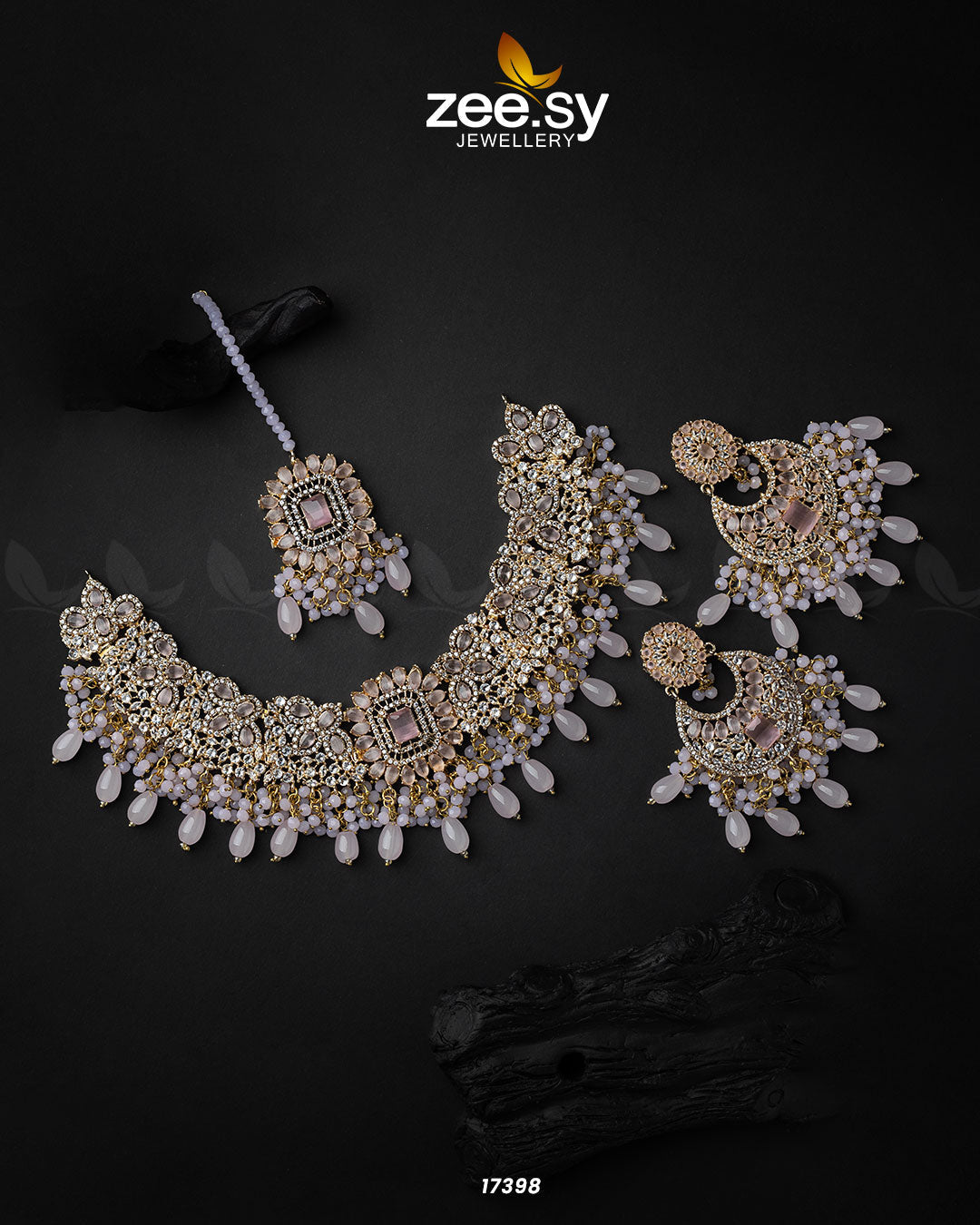 Prismatic Necklace - by - Libasekhas UK - Registered Vendor of : Zeesy - 100% Original Designer Dresss