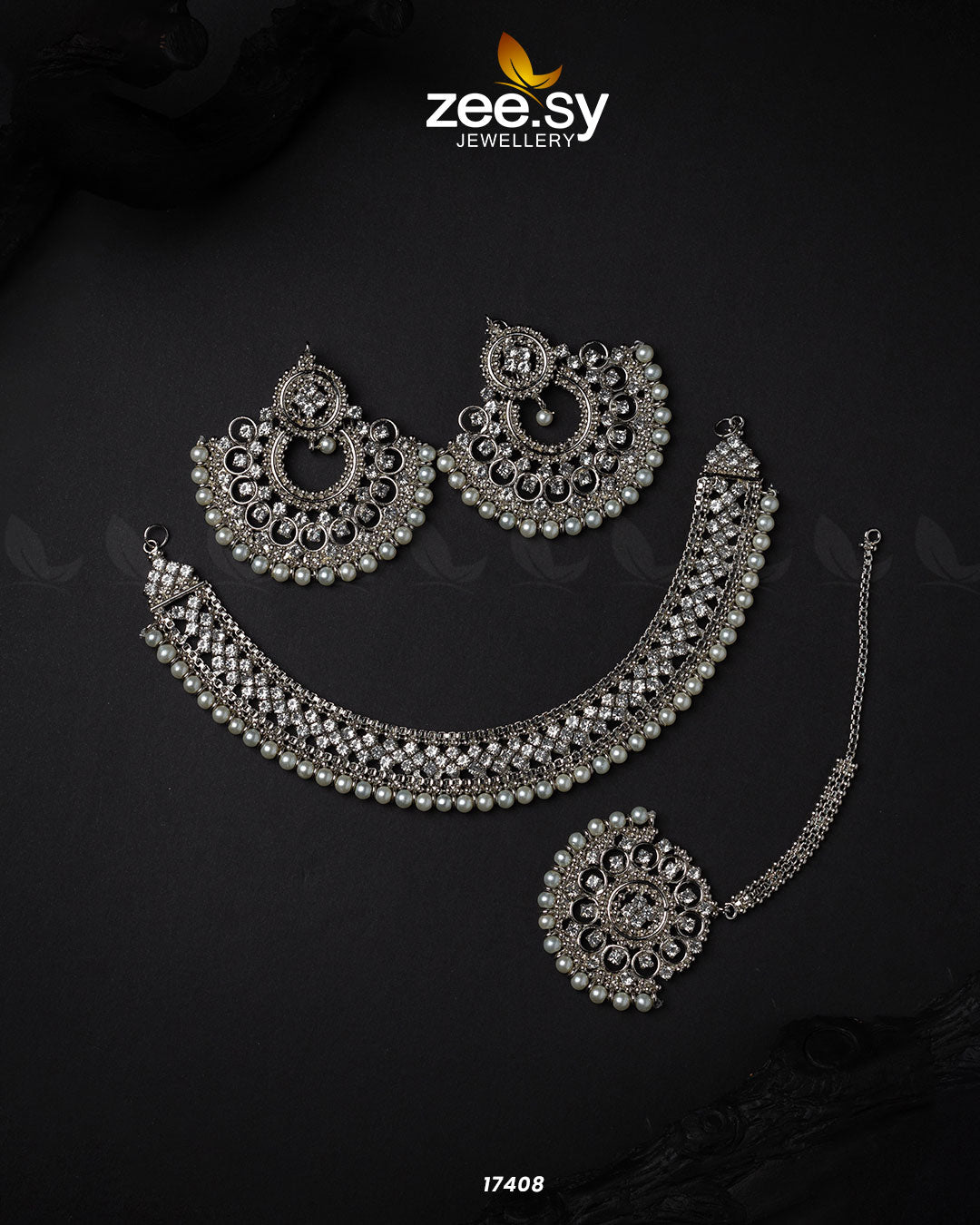 Gul-E-Rana Necklace - by - Libasekhas UK - Registered Vendor of : Zeesy - 100% Original Designer Dresss
