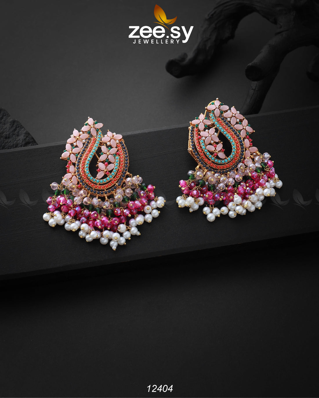 Mayuri Earings - by - Libasekhas UK - Registered Vendor of : Zeesy - 100% Original Designer Dresss