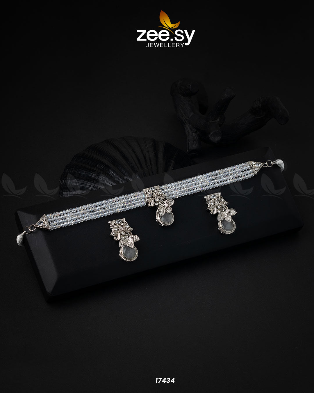 Egyptian Choker Necklace - by - Libasekhas UK - Registered Vendor of : Zeesy - 100% Original Designer Dresss