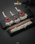 Amaira Chokar Necklace Set - by - Libasekhas UK - Registered Vendor of : Zeesy - 100% Original Designer Dresss