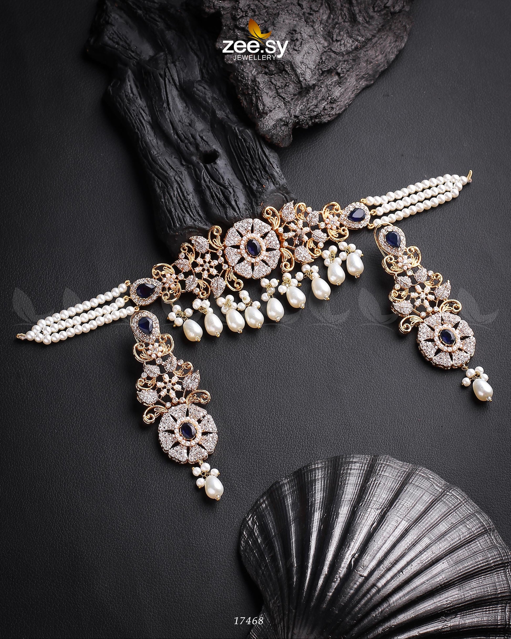 Meerub Necklace - by - Libasekhas UK - Registered Vendor of : Zeesy - 100% Original Designer Dresss
