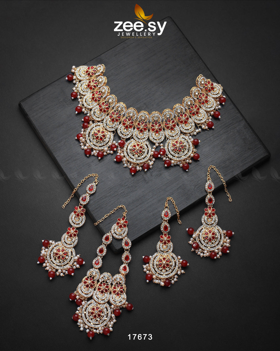 Panoramic Necklace - by - Libasekhas UK - Registered Vendor of : Zeesy - 100% Original Designer Dresss