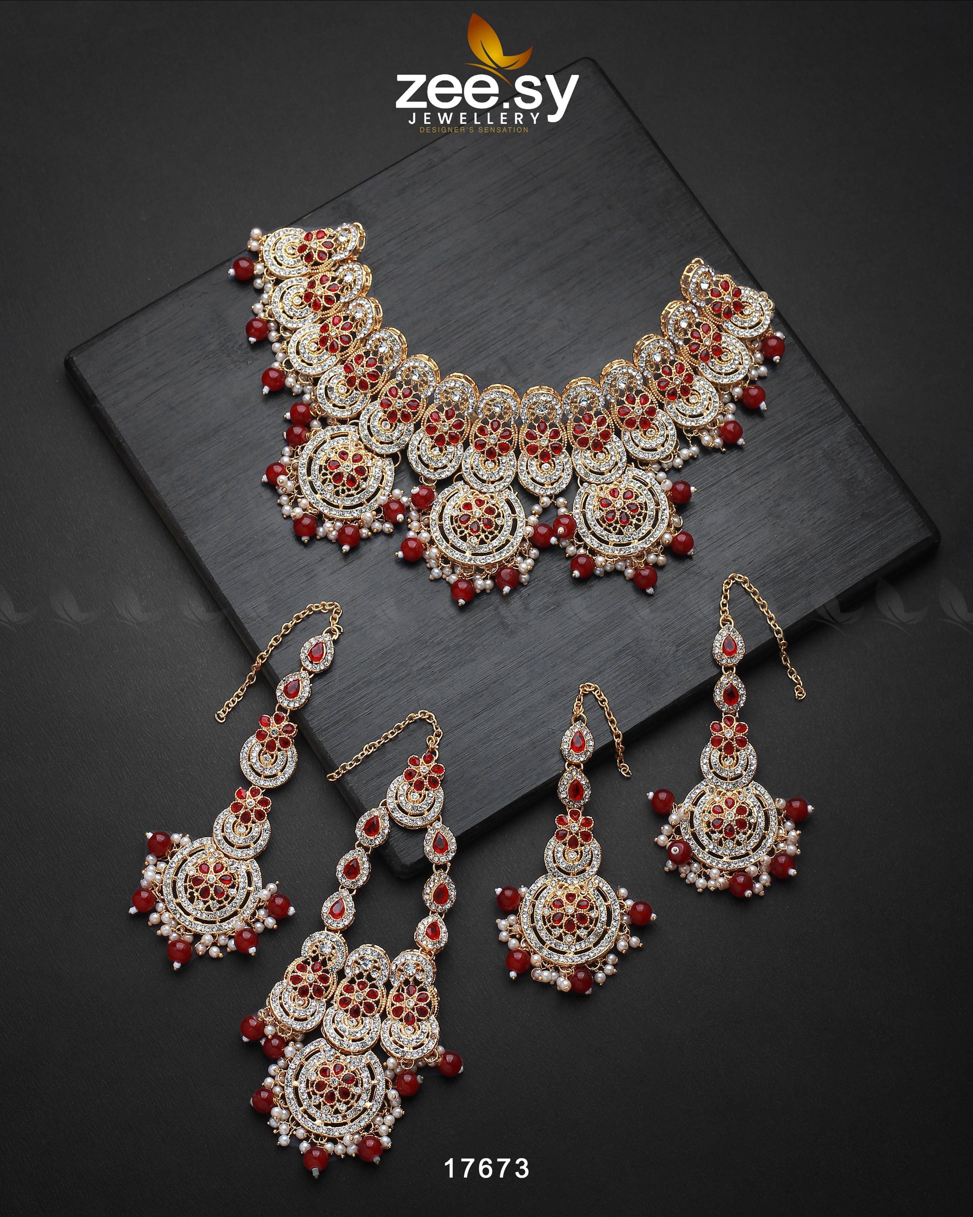 Panoramic Necklace - by - Libasekhas UK - Registered Vendor of : Zeesy - 100% Original Designer Dresss